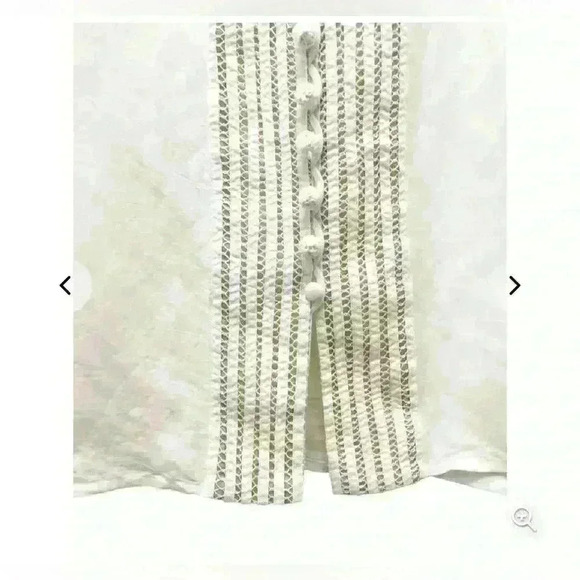 Soft Surroundings Lillith Tunic White Cream Button Front Lace Size Small P - Picture 6 of 15